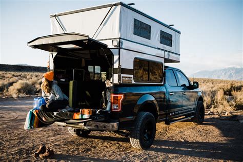 Take a look at this ‘Four Wheel Campers – Project M’. It works like a truck topper, but it still has all of the additional room and large sleeping space of a pop-up truck camper.. Four wheel camper project m